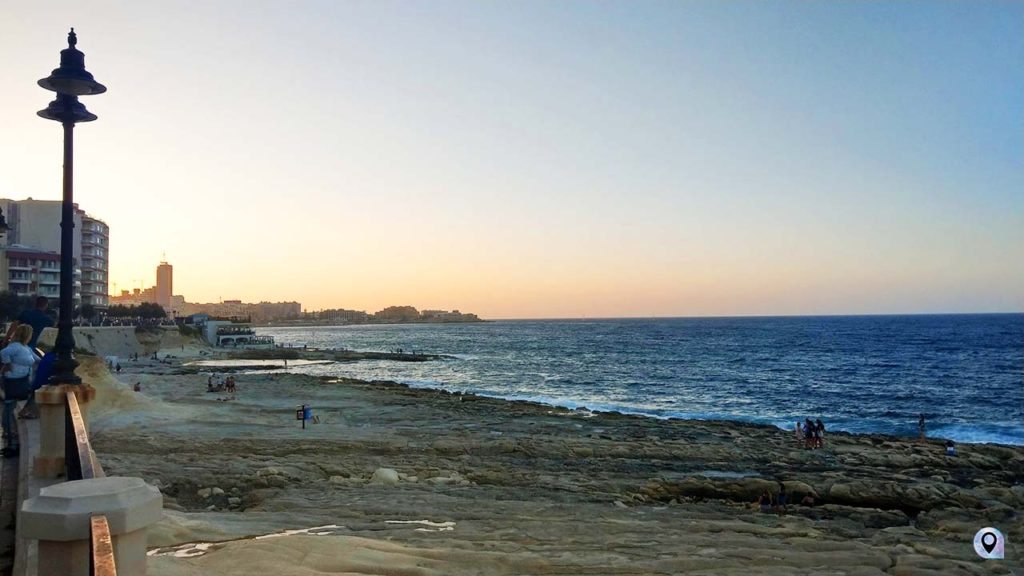 Costa rocciosa a Sliema - Spiagge Malta