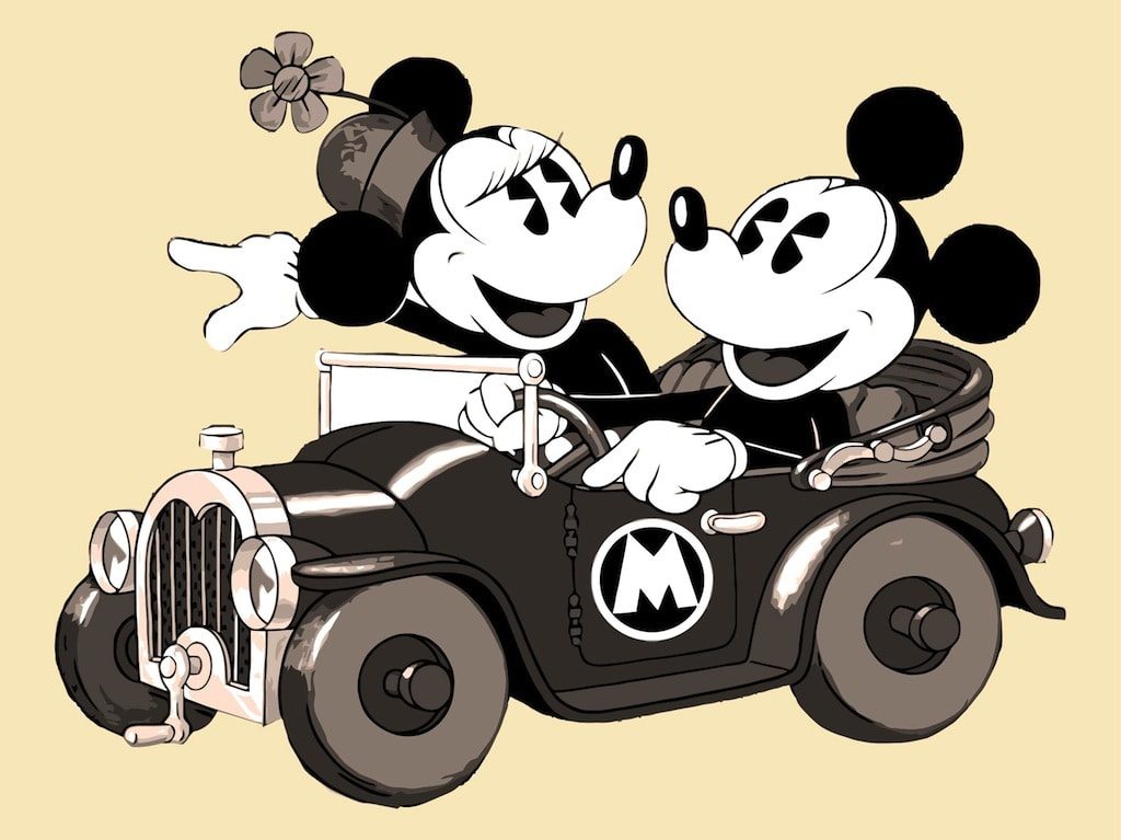 I 90 anni di Topolino: immagine retrò con Minnie