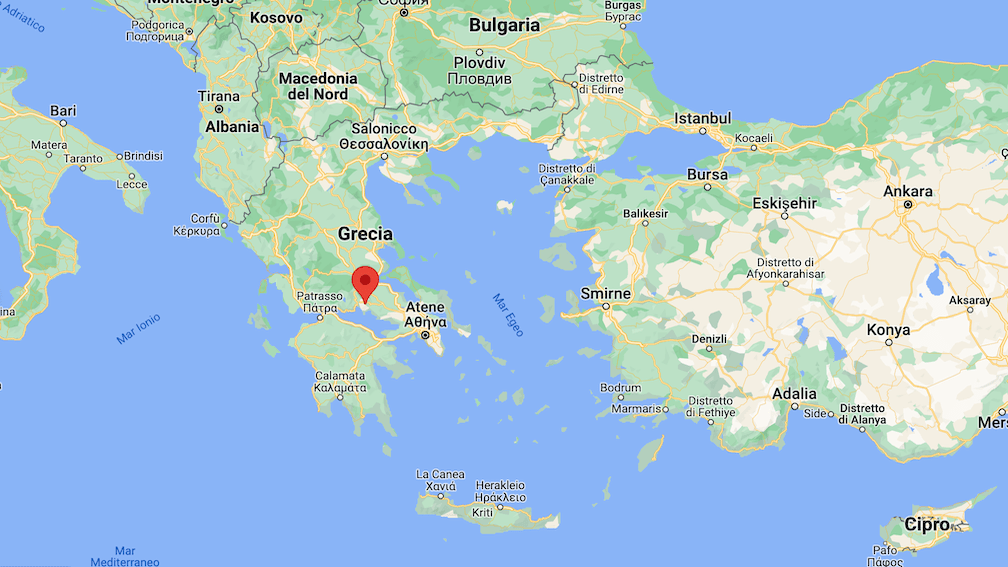 Arachova - mappa della Grecia_Grecia in autunno