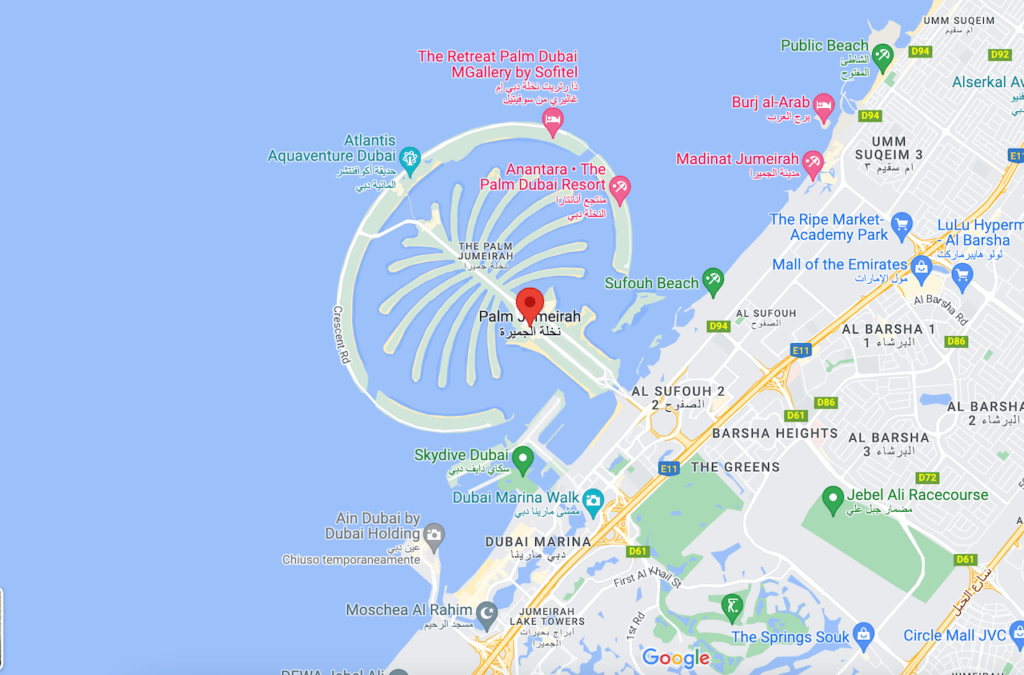 Cosa fare a Dubai - Palm Jumeirah