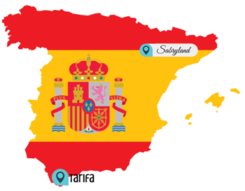 Cosa vedere a Tarifa in un giorno, mappa della Spagna