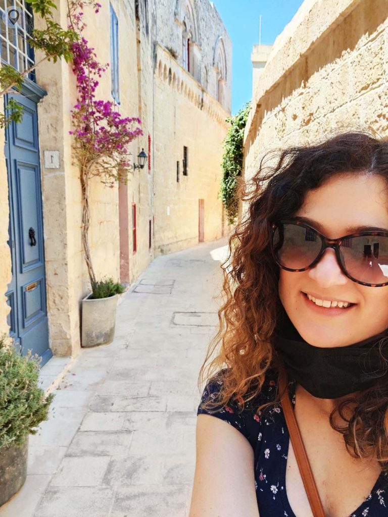 io e vicolo Mdina Malta
