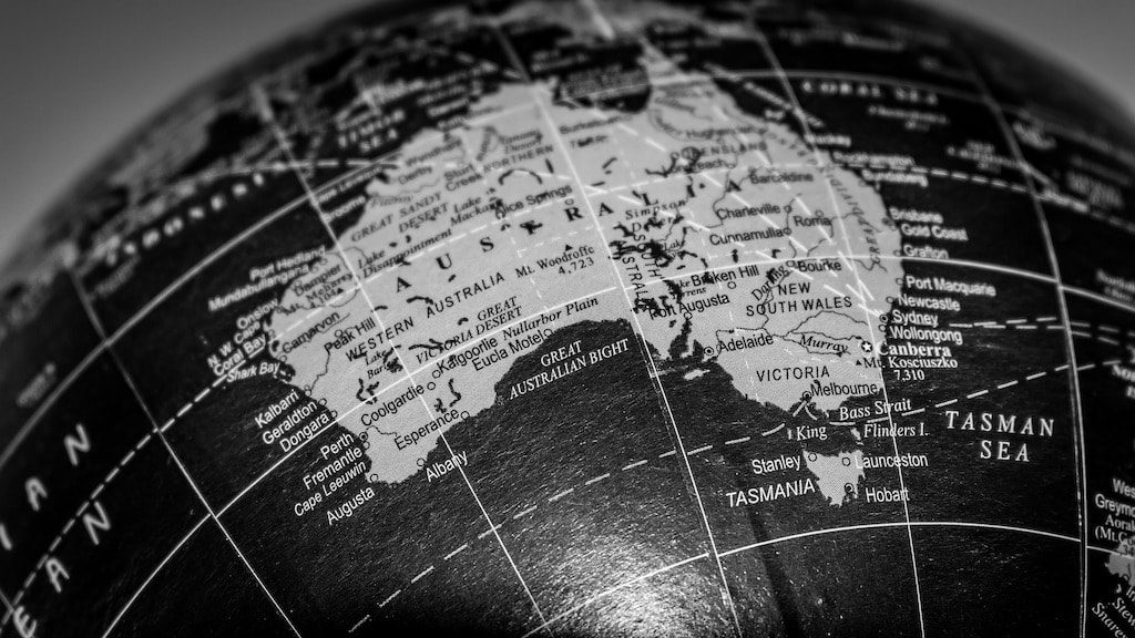 Mappamondo, Australia